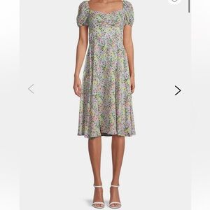 Maison Tara blue floral midi dress 6